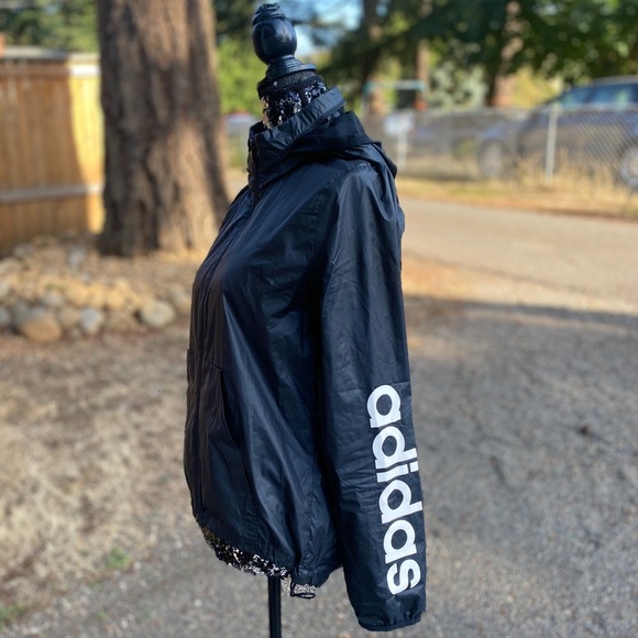 Women's Adidas Essential Linear WindbreakerJacket - Picture 1 of 5